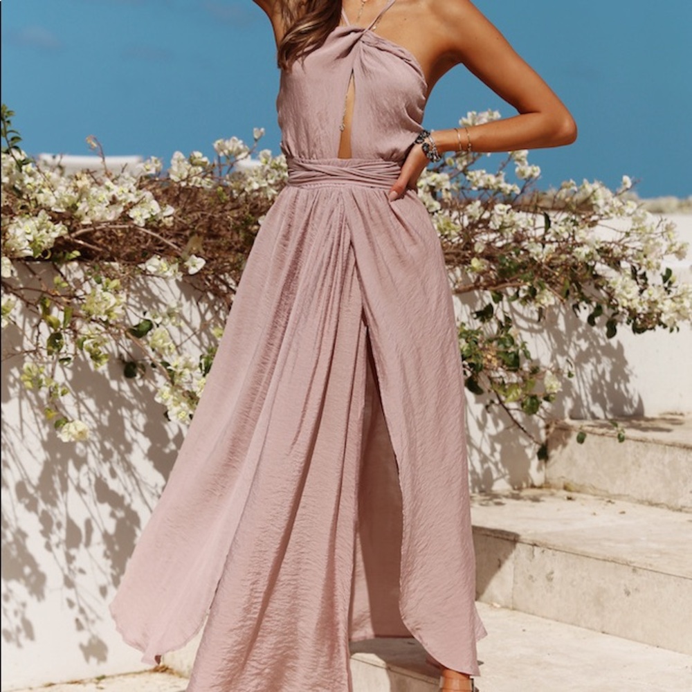 Hello Molly Stop Motion Maxi Dress Mocha
Size: L